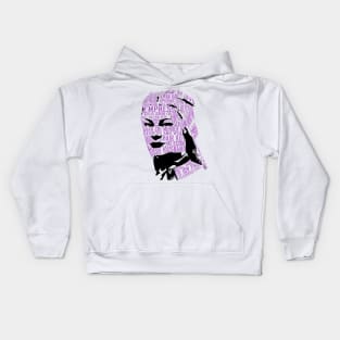 Sindel text portrait Kids Hoodie